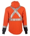 DragonWear Elements Hi-Viz Blaze Hooded Jacket - Orange - TNG DFM35
