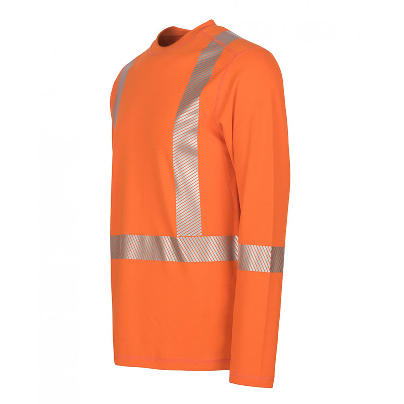 DragonWear Pro Dry FR Dual Hazard Hi-Viz Shirt Orange - True North