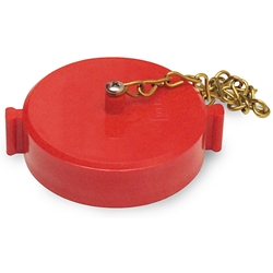 Plastic Cap with Chain 2-1/2" NST 