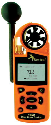 Kestrel 4400 Heat Stress Tracker Wind/Altitude Meter