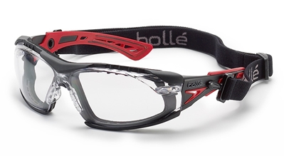 Bolle Rush+ Safety Glasses with Foam and Strap Kit