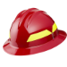 Bullard Wildfire Helmet – full brim red wildland firefighting helmet
