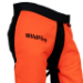 Clogger Wildfire Chainsaw Chaps USFS Approved NFPA 1977 - Orange Right Side Close-Up View
