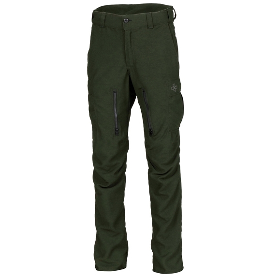 Coaxsher Tyee Wildland Fire Pants – 6.0 oz. DefenseCore fabric, green protective pants, front view