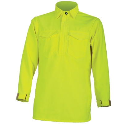 CrewBoss Hi-Viz Hickory Brush Shirt - Tecasafe Plus