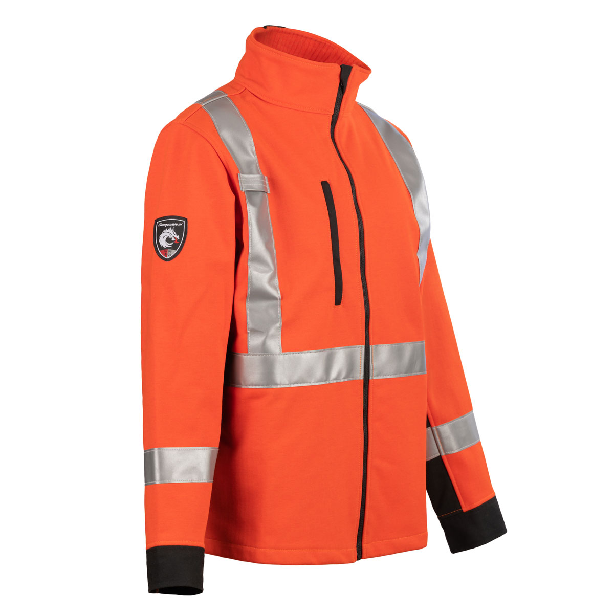 Fr Softshell Jacket DragonWear Shield FR Soft Shell Hi-Vis Jacket - Orange