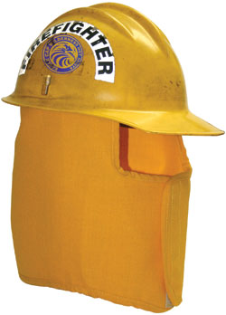 FP500 Neck Protector Full 10.5" Unlined bullard helmet, fire helmet, hard hat safety, Neck Protector, shroud