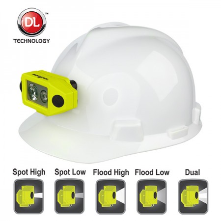 Nightstick X-Series Intrinsically Safe Low-Profile Dual-Light Headlamp w/ Hard Hat Clip