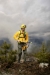 Scotty Delta Hand Pump Backpack on Wildland Firefighter - Front View