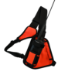 “Slimline Hands-Free Radio Harness – orange wildland firefighting radio harness