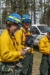 True North Gear Dual Radio Harness on Wildland Firefighter - Right Side View