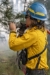 True North Gear Stealth Radio Harness on Wildland Firefighter - Side View