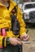 True North Gear Stealth Radio Harness on Wildland Firefighter - Close-up View